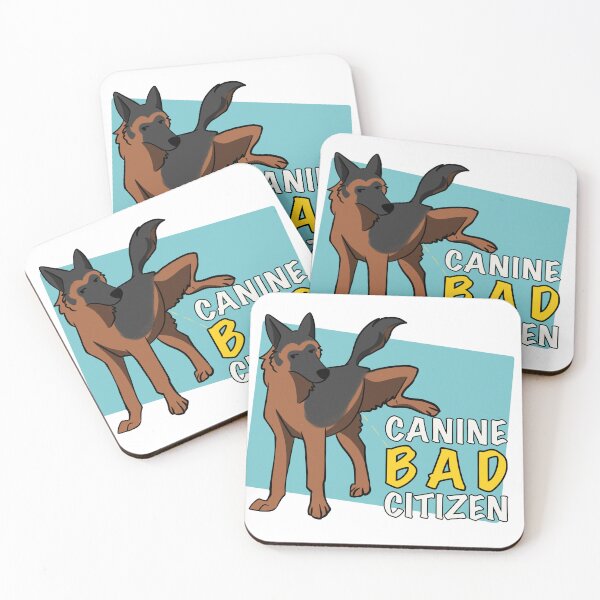Item preview, Canine Bad Citizen Black and Red German Shepherd Blue designed and sold by death2toby.