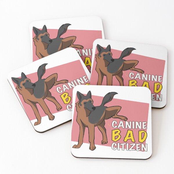 Item preview, Canine Bad Citizen Black and Red German Shepherd Pink designed and sold by death2toby.