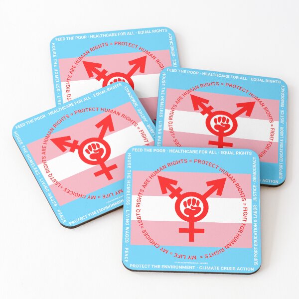 Item preview, PMD00386 Progressive Movement Designs Protect LGBTQ Rights Trans Rights anti bullying message for LGBTQ progressives or ally designed and sold by ProgressiveLeft.