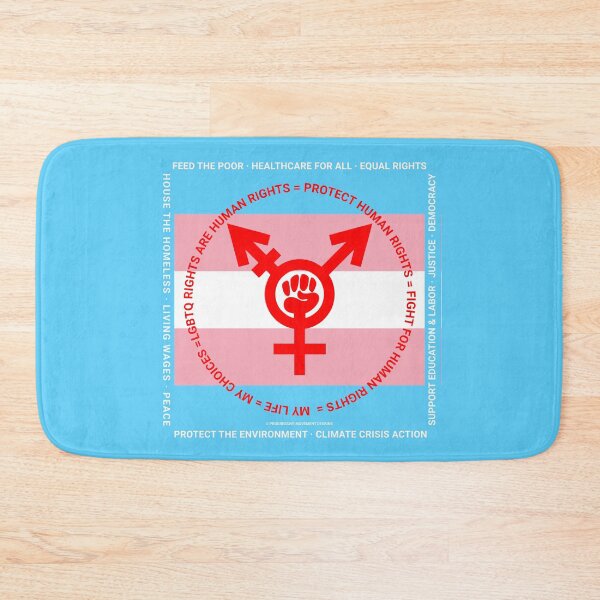 Item preview, PMD00386 Progressive Movement Designs Protect LGBTQ Rights Trans Rights anti bullying message for LGBTQ progressives or ally designed and sold by ProgressiveLeft.