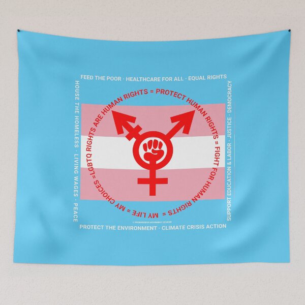 Item preview, PMD00386 Progressive Movement Designs Protect LGBTQ Rights Trans Rights anti bullying message for LGBTQ progressives or ally designed and sold by ProgressiveLeft.