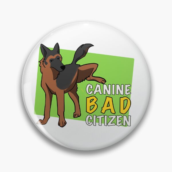 Item preview, Canine Bad Citizen Black and Red German Shepherd Green designed and sold by death2toby.