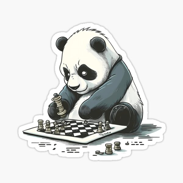 Black And White Panda Stickers for Sale