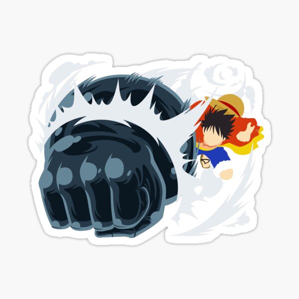 Luffy Gear 2 Minimalist Design | Sticker