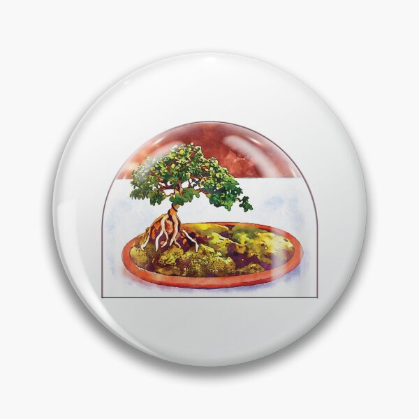 Item preview, Bonsai tree under a bell jar designed and sold by piesdesignart.