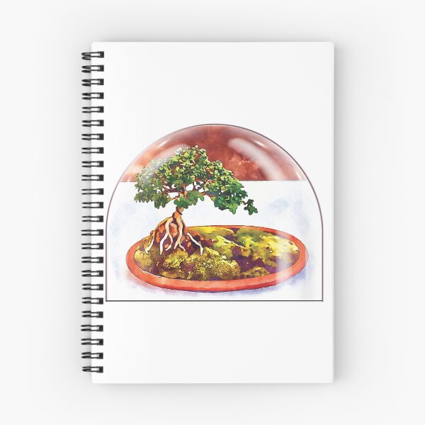 Item preview, Bonsai tree under a bell jar designed and sold by piesdesignart.