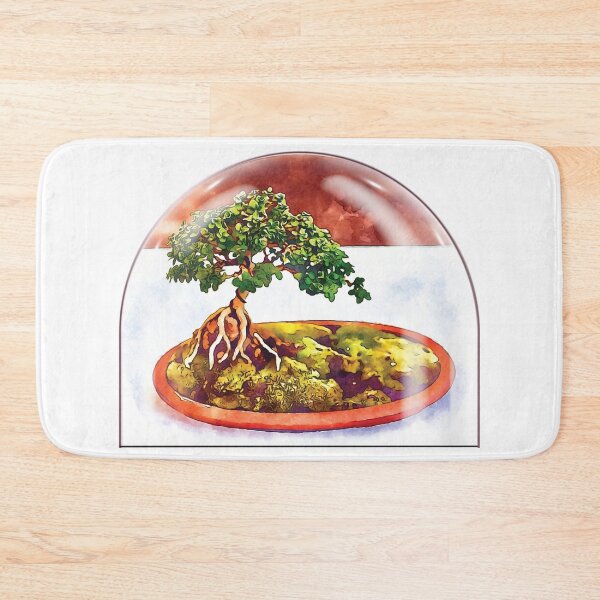 Item preview, Bonsai tree under a bell jar designed and sold by piesdesignart.