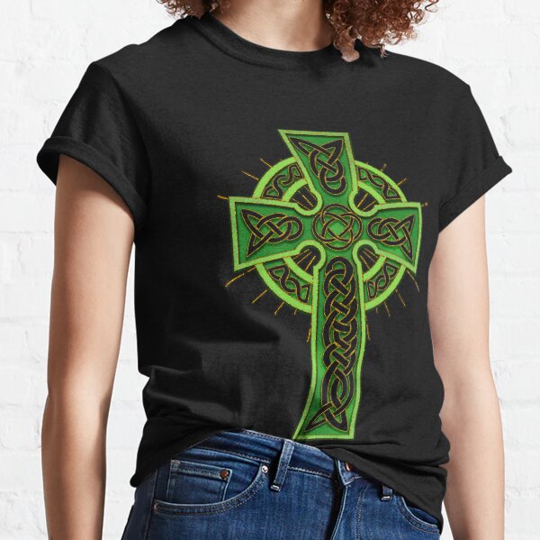 Irish Pride Celtic Cross- Classic T-Shirt