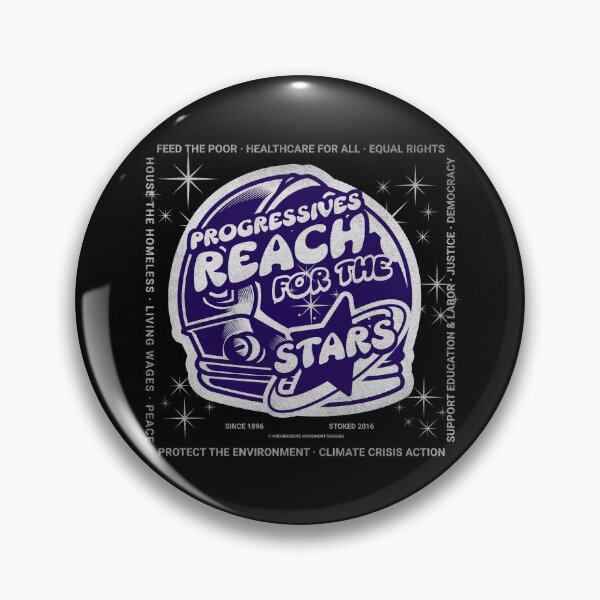 Item preview, PMD00387 Progressive Movement Designs Reach for the Stars progress goals space helmet designed and sold by ProgressiveLeft.