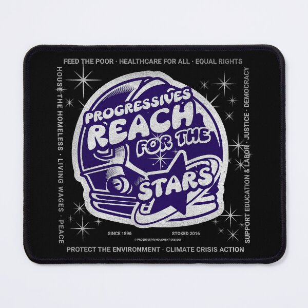 Item preview, PMD00387 Progressive Movement Designs Reach for the Stars progress goals space helmet designed and sold by ProgressiveLeft.