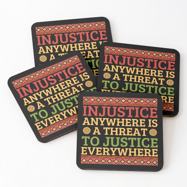 Item preview, Injustice Anywhere is a Threat to Justice Everywhere | MLK Quote designed and sold by Eriksonshop.
