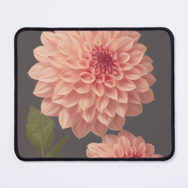 Item preview, Pink dahlias, vintage botanicals designed and sold by Edith Leyster.