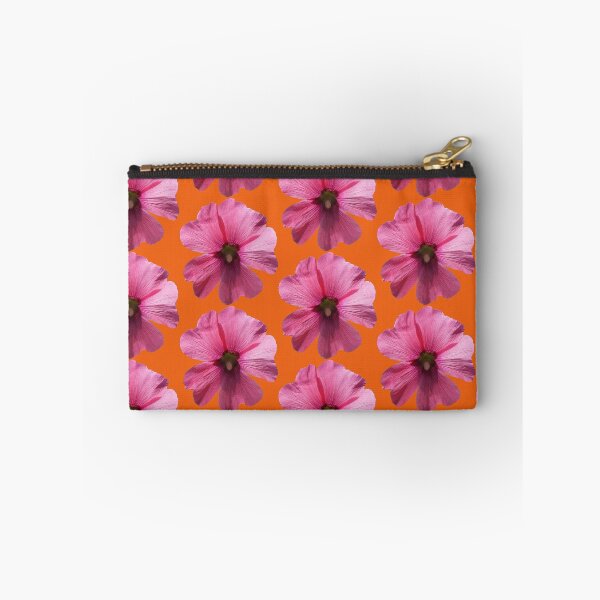 Item preview, Pink floral pattern - orange background designed and sold by DrAgonPhotos.