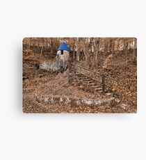 Rustic Blue Cap Castle Canvas Print