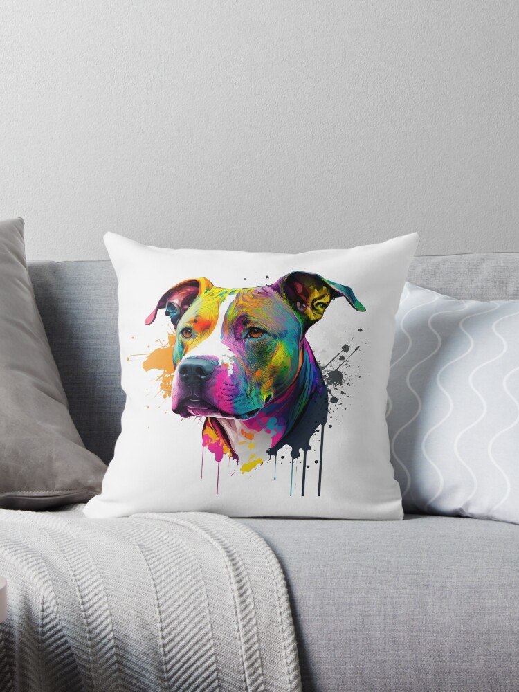 Staffy pillow sales