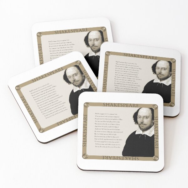 Item preview, Shakespeare Sonnet 18 On a designed and sold by scarabtees.