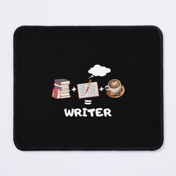 Item preview, Books, plus thinking, plus writing plus coffee equal Writer designed and sold by MRentrepreneurs.