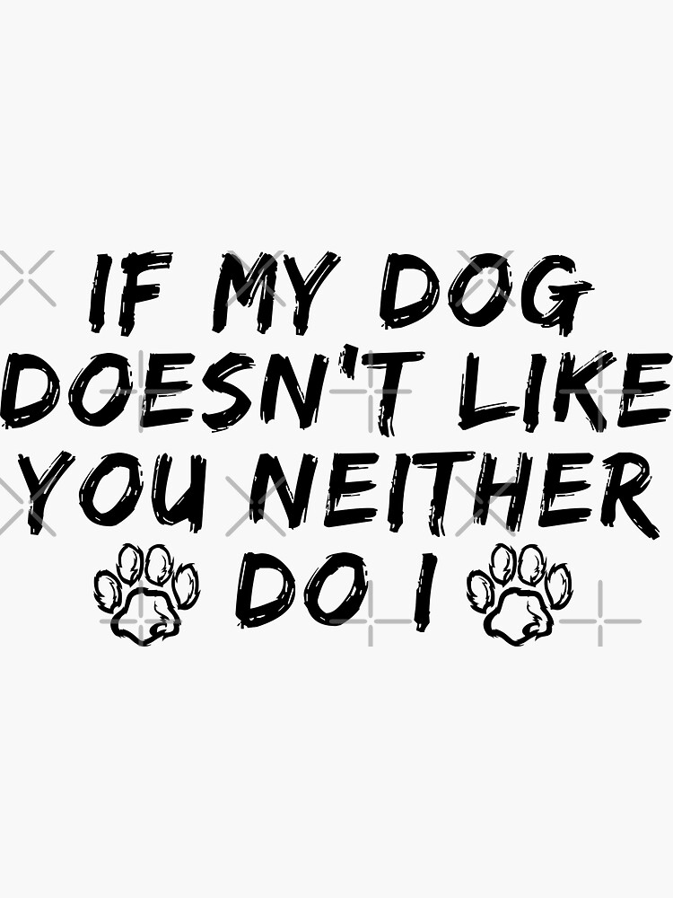 If My Dog Doesn't Like You, Neither Do I If My Dog Doesn't Like You, Neither Do I