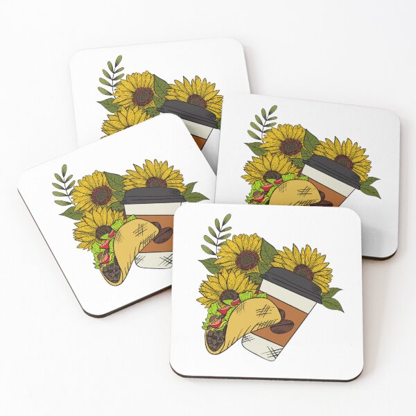 Item preview, Coffee and Taco Lover designed and sold by OneCreativeBee.