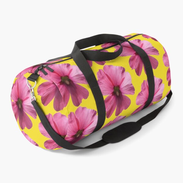 Item preview, Pink floral pattern - yellow background designed and sold by DrAgonPhotos.