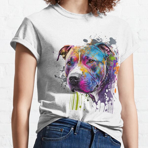 Item preview, American staffordshire colorful pop art design designed and sold by PRINTED ..