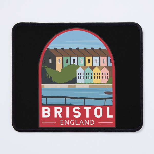 Artikelvorschau, Bristol England Retro-Emblem entworfen und verkauft von KrisSidDesigns.