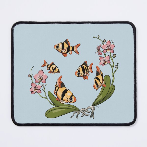 Item preview, Tropical Fish, tiger barbs and orchids designed and sold by BeeAndClover.