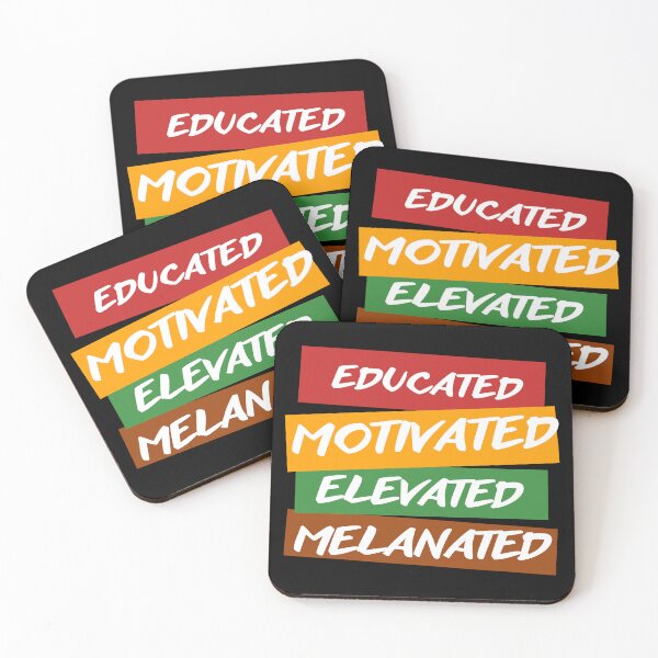Item preview, Black History Month Educated Motivated Elevated Melanated designed and sold by Eriksonshop.
