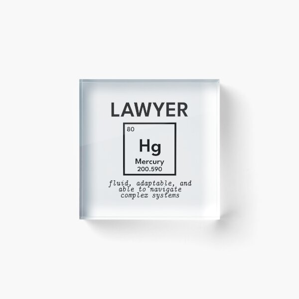 Item preview, Lawyer. Chemicals Elements and Professions designed and sold by RetroNeon.