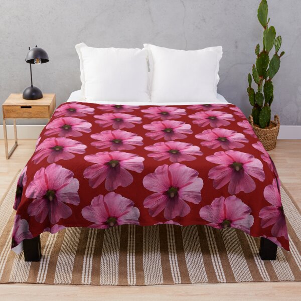 Item preview, Pink floral pattern - dark red background designed and sold by DrAgonPhotos.