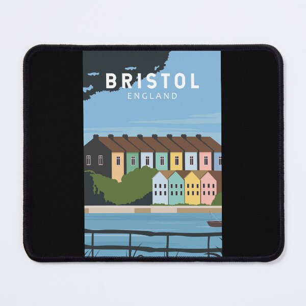 Item preview, Bristol England Retro Travel Art Vintage designed and sold by KrisSidDesigns.