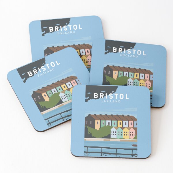 Item preview, Bristol England Retro Travel Art Vintage designed and sold by KrisSidDesigns.