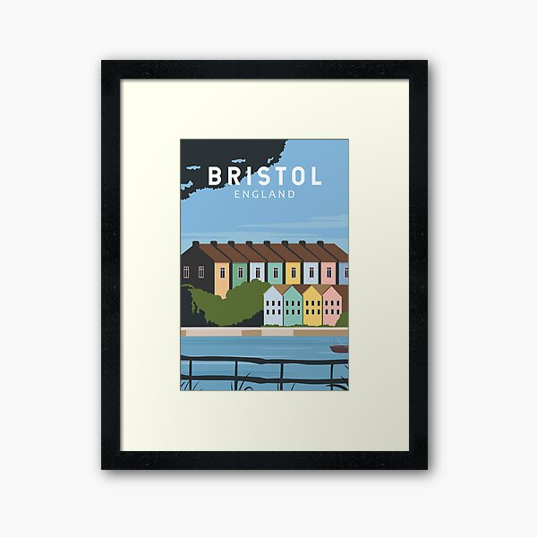 Item preview, Bristol England Retro Travel Art Vintage designed and sold by KrisSidDesigns.