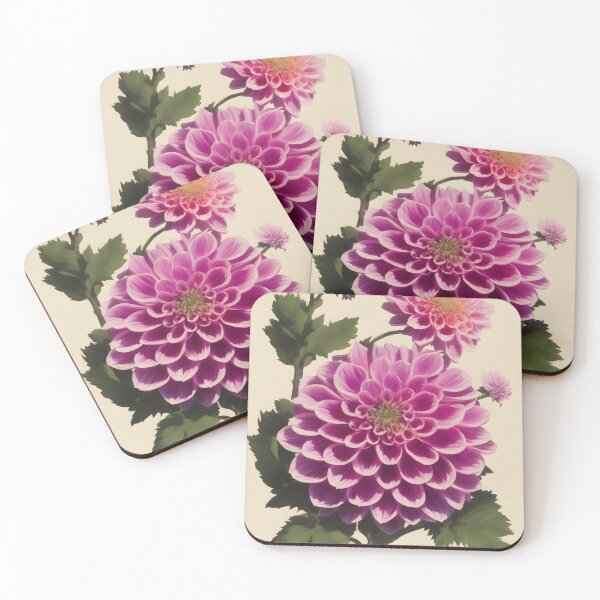 Item preview, Pink dahlia blossom painting designed and sold by Edith Leyster.