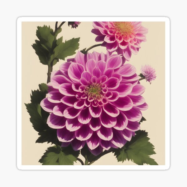 Item preview, Pink dahlia blossom painting designed and sold by Edith Leyster.