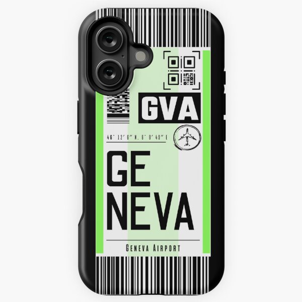 Item preview, GENEVA GVA classic luggage tag stickers designed and sold by LeddsoDello.