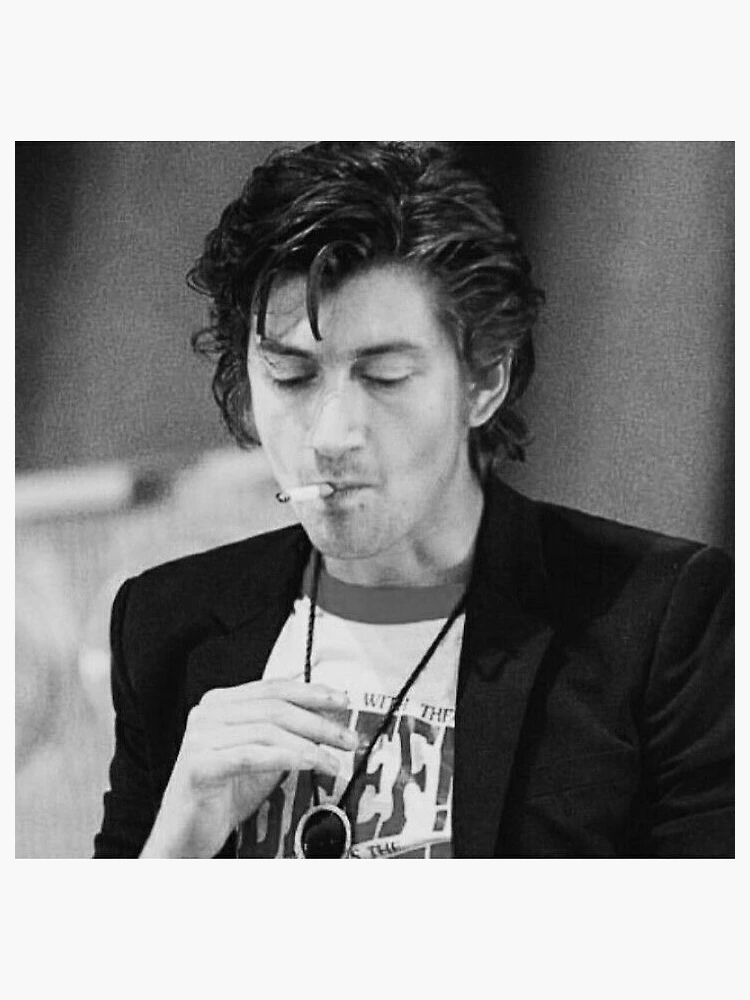 alex turner cigarette Alex Turner smoking Sticker Magnet