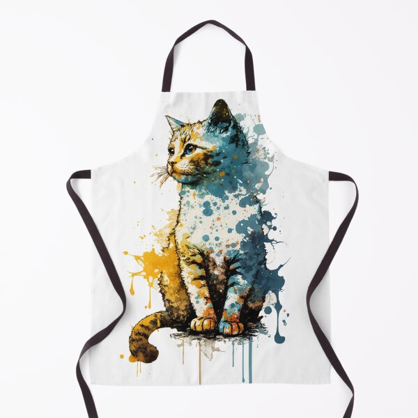 Item preview, Paint splatter cat- pop art designed and sold by Artxplor.