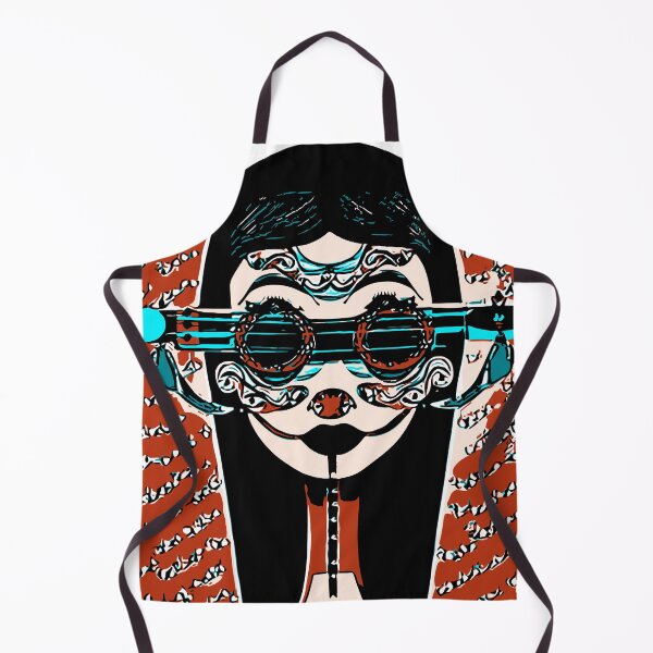 Item preview, "Electric Saxophonist with Triangular Orange World and Musical Instrument-Shaped Glasses" designed and sold by FunnyShopGirl.
