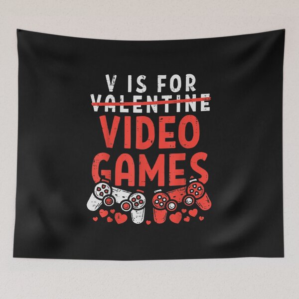 Item preview, Valentines Day Boys Kids Son V Is For Video Games Gamer designed and sold by amine163.