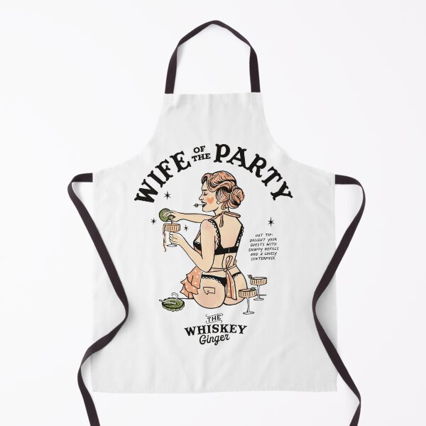 Item preview, Wife Of The Party: Funny Vintage Rockabilly Pinup Girl Making A Martini designed and sold by The Whiskey Ginger Design Shop.