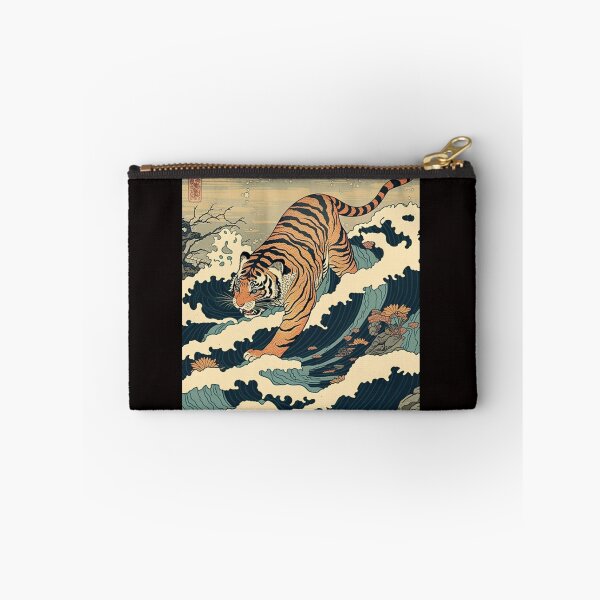 Item preview, Ukiyo E Tiger and Waves  designed and sold by PharaohofSedona.