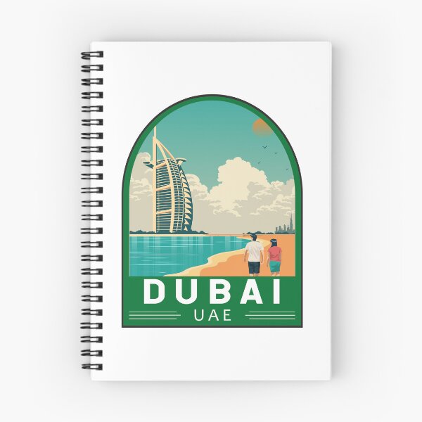Item preview, Dubai United Arab Emirates Travel Retro Emblem designed and sold by KrisSidDesigns.