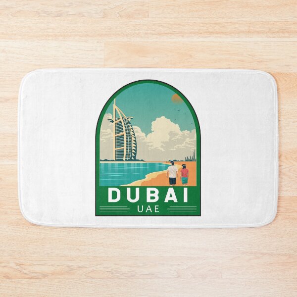 Item preview, Dubai United Arab Emirates Travel Retro Emblem designed and sold by KrisSidDesigns.