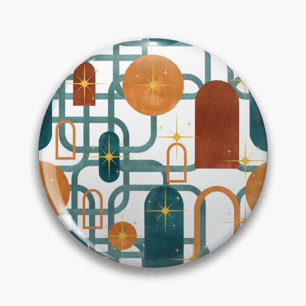 Item preview, Midcentury Geometric Seamless Pattern designed and sold by PBJArt.