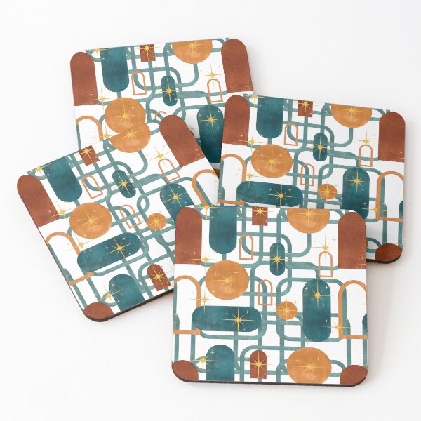 Item preview, Midcentury Geometric Seamless Pattern designed and sold by PBJArt.