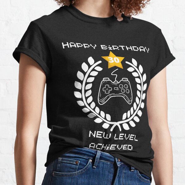 Item preview, Happy Birthday Gamer New LEVEL Achieved designed and sold by FreeMind-Design.