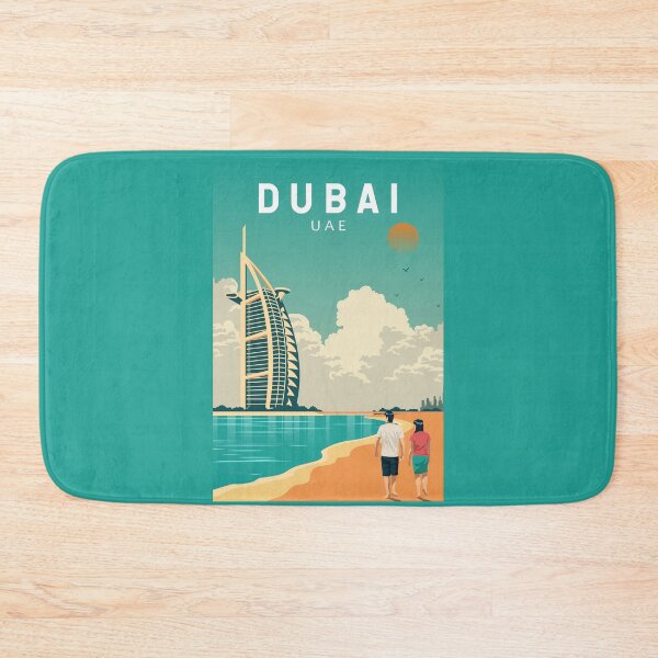 Item preview, Dubai United Arab Emirates Retro Travel Art Vintage designed and sold by KrisSidDesigns.