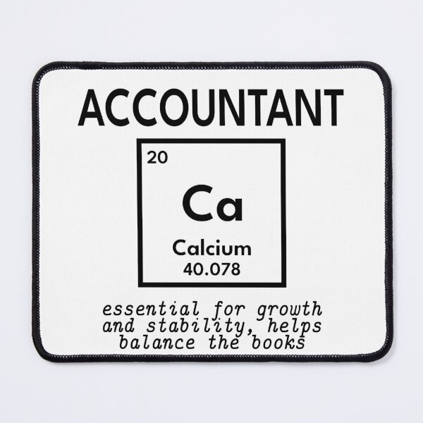 Item preview, Accountant. Chemicals Elements and Professions designed and sold by RetroNeon.