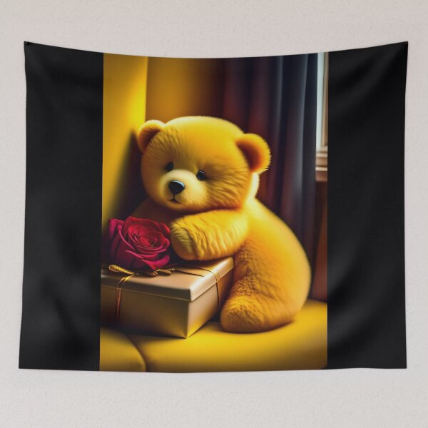 Item preview, Cartoon Baby Bear & Flowers designed and sold by NTGUILTY.
